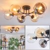 Koyoto lampa sufitowa, kula świetlna bursztynowy, przezroczysty, przydymiony, 6-punktowe