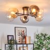 Koyoto lampa sufitowa, kula świetlna bursztynowy, przezroczysty, przydymiony, 6-punktowe