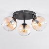 Koyoto Lampa sufitowa, Kula świetlna W kolorze bursztynu, Przezroczysty, 3-punktowe