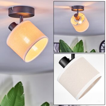 Bassagoda Lampa sufitowa, Spot sufitowy Czarny, 1-punktowy