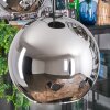 Koyoto lampa wisząca, kula świetlna, lampa wisząca chrom, przydymiony, 5-punktowe