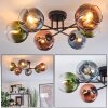 Koyoto lampa sufitowa, kula świetlna 59 cm niebeieski, zielony, przezroczysty, miedziany, 6-punktowe