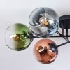 Koyoto lampa sufitowa, kula świetlna 59 cm niebeieski, zielony, przezroczysty, miedziany, 6-punktowe
