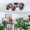 Koyoto lampa sufitowa, kula świetlna 59 cm niebeieski, zielony, przezroczysty, miedziany, 6-punktowe