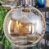 Koyoto lampa wisząca, kula świetlna, lampa wisząca bursztynowy, przezroczysty, przydymiony, 5-punktowe