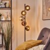 Koyoto kula świetlna, lampa stojąca 33 cm złoty, przezroczysty, miedziany, przydymiony, 5-punktowe