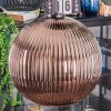 Koyoto lampa wisząca, kula świetlna, lampa wisząca niebeieski, zielony, miedziany, 5-punktowe
