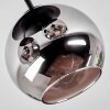Koyoto Lampa sufitowa, Kula świetlna 30 cm Chrom, Przydymiony, 3-punktowe