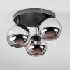 Koyoto Lampa sufitowa, Kula świetlna 30 cm Chrom, Przydymiony, 3-punktowe