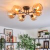 Koyoto lampa sufitowa, kula świetlna 59 cm bursztynowy, 6-punktowe