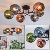 Koyoto lampa sufitowa, kula świetlna 59 cm niebeieski, zielony, miedziany, 6-punktowe
