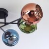Koyoto lampa sufitowa, kula świetlna 59 cm niebeieski, zielony, miedziany, 6-punktowe