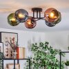 Koyoto lampa sufitowa, kula świetlna 59 cm niebeieski, zielony, miedziany, 6-punktowe