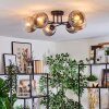 Koyoto lampa sufitowa, kula świetlna 59 cm przezroczysty, przydymiony, 6-punktowe