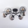Koyoto lampa sufitowa, kula świetlna 59 cm przezroczysty, przydymiony, 6-punktowe