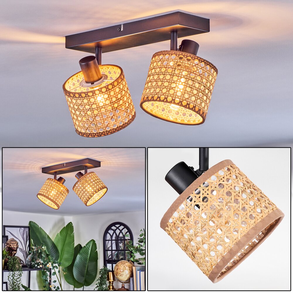 Barcos Lampa sufitowa, Spot sufitowy Czarny, 2-punktowe main product photo