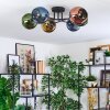 Koyoto lampa sufitowa, kula świetlna 59 cm niebeieski, złoty, zielony, miedziany, 6-punktowe