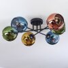 Koyoto lampa sufitowa, kula świetlna 59 cm niebeieski, złoty, zielony, miedziany, 6-punktowe