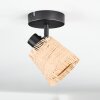 Lindberg Lampa sufitowa, Spot sufitowy Czarny, 1-punktowy