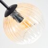 Koyoto lampa sufitowa, kula świetlna 59 cm bursztynowy, przezroczysty, przydymiony, 6-punktowe