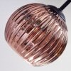 Koyoto lampa sufitowa, kula świetlna 59 cm niebeieski, złoty, miedziany, 6-punktowe