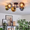 Koyoto lampa sufitowa, kula świetlna 59 cm niebeieski, złoty, zielony, przezroczysty, miedziany, 6-punktowe