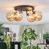 Chehalis lampa sufitowa, kula świetlna 30 cm bursztynowy, 4-punktowe