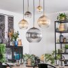 Koyoto Lampa wisząca, Kula świetlna, Lampa wisząca Złoty, Czarny, 5-punktowe