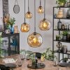Ripoll Lampa wisząca, Kula świetlna, Lampa wisząca W kolorze bursztynu, 5-punktowe