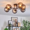 Koyoto lampa sufitowa, kula świetlna 59 cm przydymiony, 6-punktowe