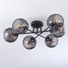 Koyoto lampa sufitowa, kula świetlna 59 cm przydymiony, 6-punktowe