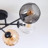 Koyoto lampa sufitowa, kula świetlna 59 cm bursztynowy, przezroczysty, przydymiony, 6-punktowe