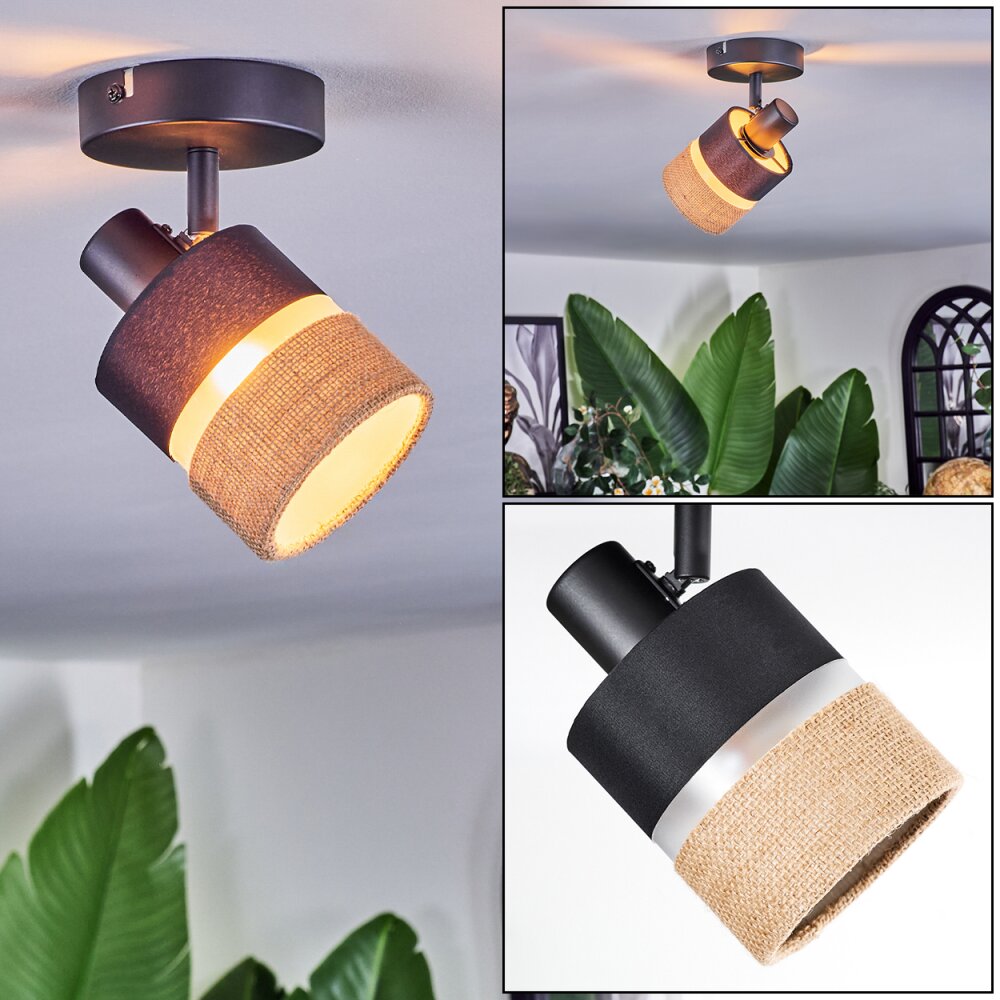 Fallhagen Lampa sufitowa, Spot sufitowy Czarny, 1-punktowy main product photo