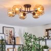 Ripoll lampa sufitowa, kula świetlna bursztynowy, 6-punktowe
