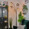 Koyoto Kula świetlna, Lampa stojąca W kolorze bursztynu, Przezroczysty, Przydymiony, 5-punktowe