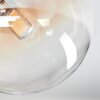 Chehalis Lampa sufitowa, Kula świetlna W kolorze bursztynu, Przezroczysty, 4-punktowe