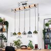 Koyoto Lampa wisząca, Kula świetlna, Lampa wisząca Ecru, Czarny, 5-punktowe