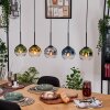 Koyoto Lampa wisząca, Kula świetlna, Lampa wisząca Ecru, Czarny, 5-punktowe