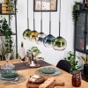 Koyoto lampa wisząca, kula świetlna, lampa wisząca kolory naturalne, czarny, 5-punktowe