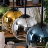 Koyoto lampa wisząca, kula świetlna, lampa wisząca kolory naturalne, czarny, 5-punktowe