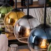 Koyoto lampa wisząca, kula świetlna, lampa wisząca kolory naturalne, czarny, 5-punktowe