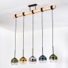 Koyoto lampa wisząca, kula świetlna, lampa wisząca kolory naturalne, czarny, 5-punktowe