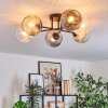 Ripoll lampa sufitowa, kula świetlna bursztynowy, przezroczysty, przydymiony, 6-punktowe