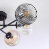 Ripoll lampa sufitowa, kula świetlna bursztynowy, przezroczysty, przydymiony, 6-punktowe