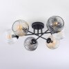 Ripoll lampa sufitowa, kula świetlna bursztynowy, przezroczysty, przydymiony, 6-punktowe