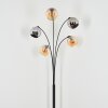Koyoto Kula świetlna, Lampa stojąca W kolorze bursztynu, Chrom, Przydymiony, 5-punktowe Koyoto Kula świetlna, Lampa stojąca W kolorze bursztynu, Chrom, Przydymiony, 5-punktowe