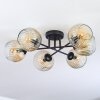 Ripoll lampa sufitowa, kula świetlna bursztynowy, przezroczysty, 6-punktowe