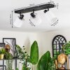 Fallhagen lampa sufitowa, spot sufitowy czarny, 3-punktowe