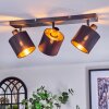 Alsen Lampa sufitowa, Spot sufitowy Czarny, 3-punktowe