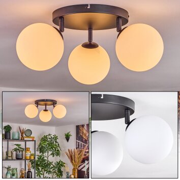 Gastor lampa sufitowa, kula świetlna biały, 3-punktowe